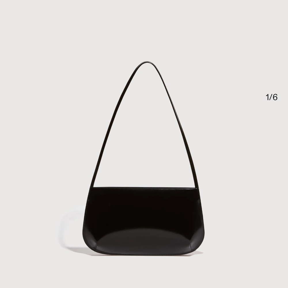 Fane Bra Bag. 
Chic Black Leather Shoulder bag, has some signs of wear
